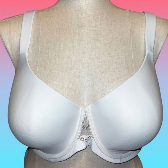 Plus Size White Lace Leading Lady Bra 48C - Picture 1 of 5